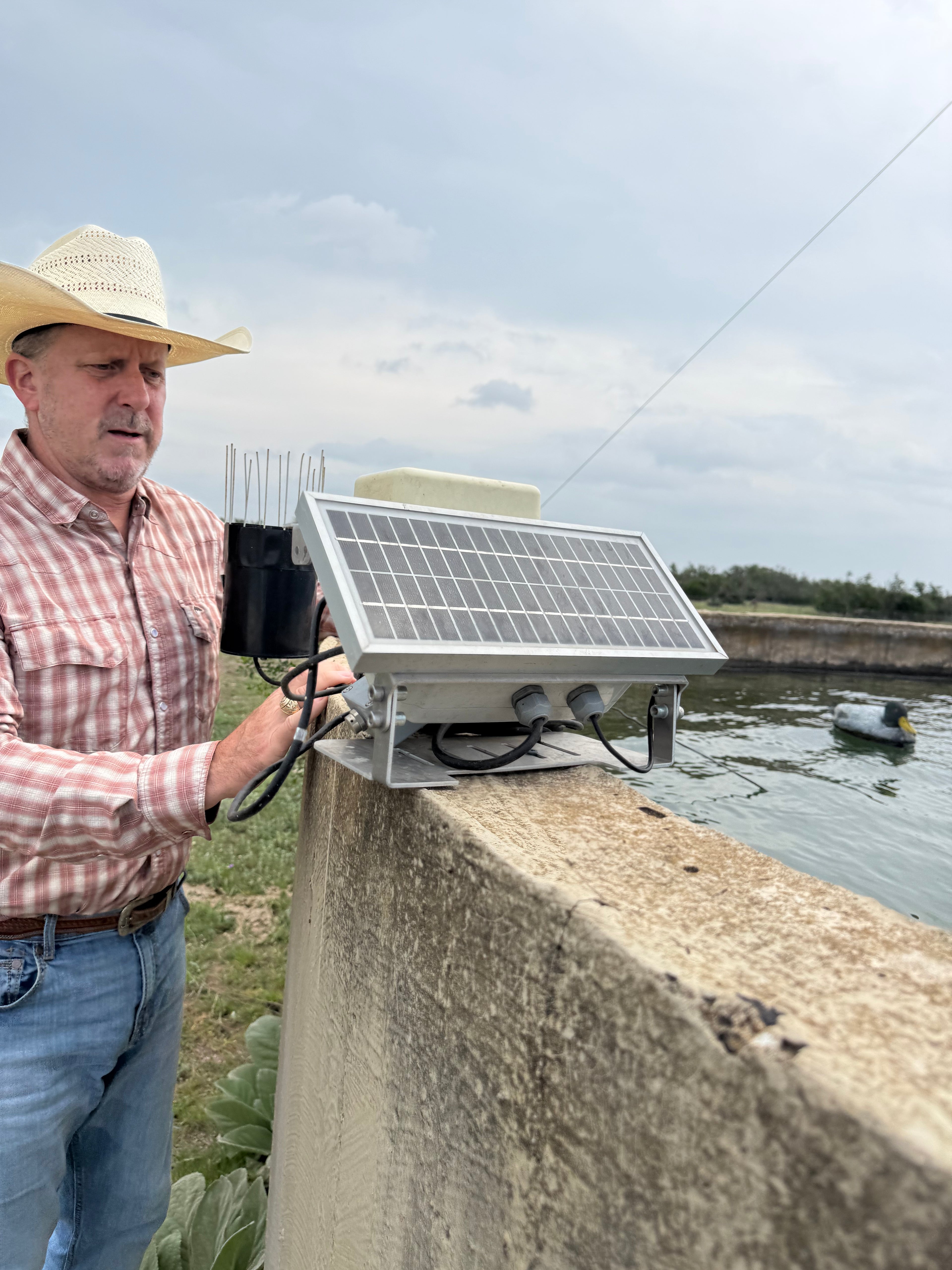 RanchSense Water Monitor — Solar-Powered Satellite Sensor